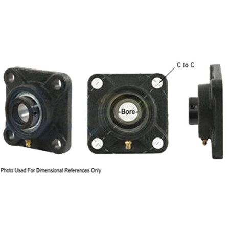 Aftermarket 4 Bolt Flanged Bearing W Lock Collar, ReLubricatable A-WGFZ18-I-AI